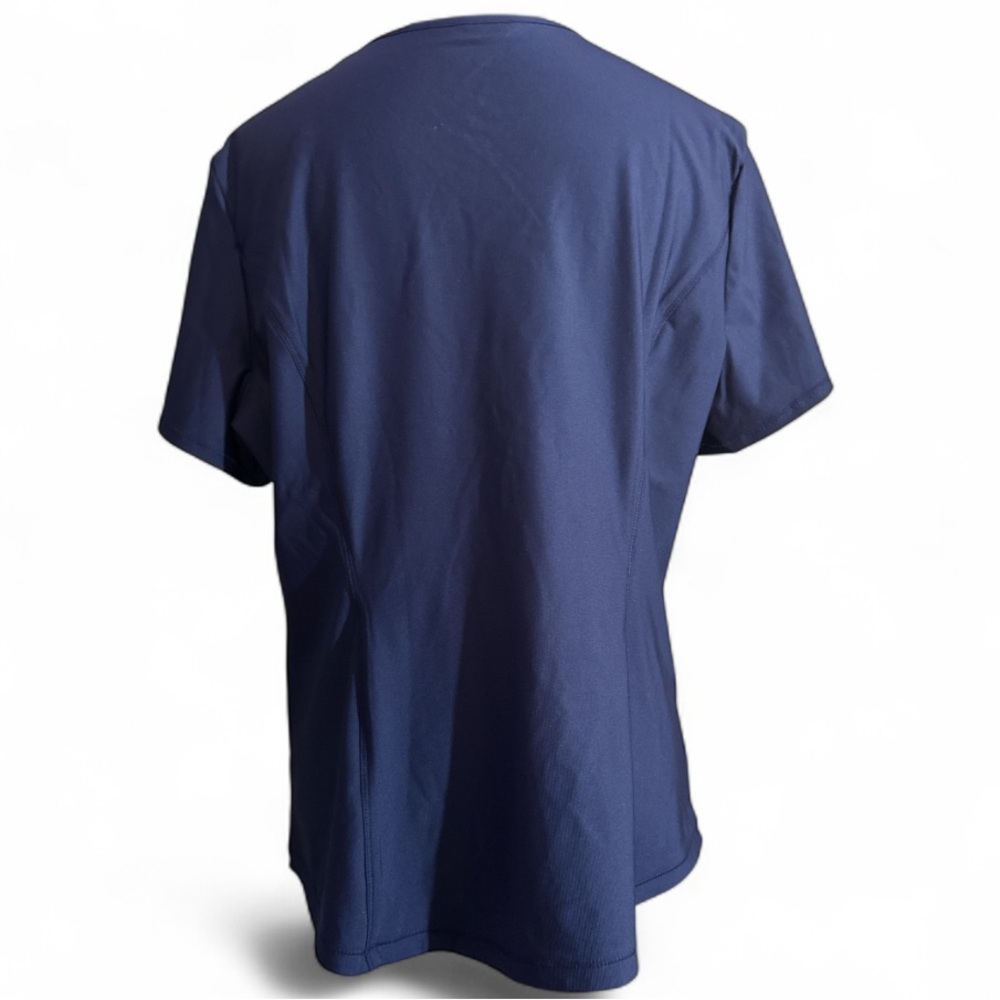 FORM by Cherokee Women's Tuck-In Knit Mesh V-Neck Scrub Top - Size Large - Picture 3 of 9